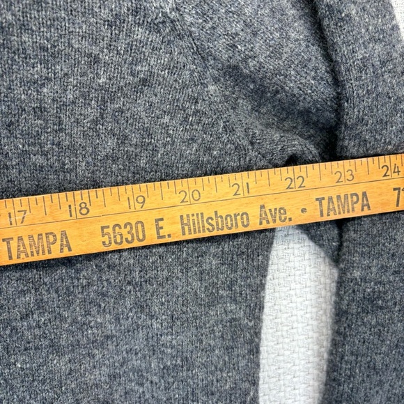 (2) Vtg Polo Ralph Lauren Sweater XL Mens Green/Gray Lambs Wool Pull Over V Neck - Picture 14 of 15